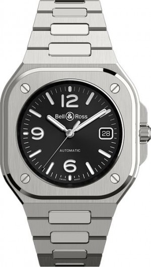 Bell & Ross BR 05 Orologio da uomo con quadrante nero in acciaio BR05A-BL-ST/SST