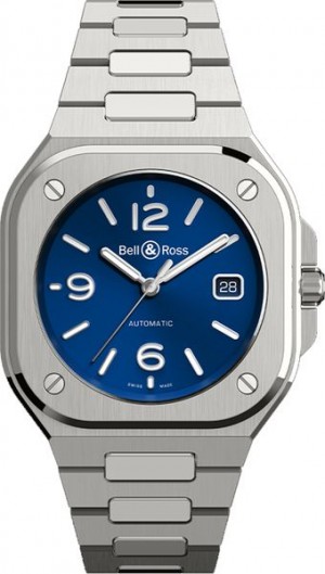 Bell & Ross BR 05 Blue Dial Steel Orologio da uomo con quadrante blu BR05A-BLU-ST/SST