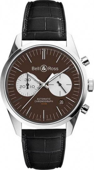 Bell & Ross Vintage 41mm Vintage Orologio da uomo BRG126-BRN-ST/SCR2-B-A-045