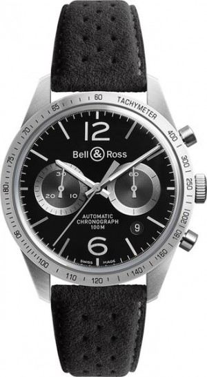 Bell & Ross Vintage Original New Chronograph Orologio da uomo BRV126-BS-ST/SF