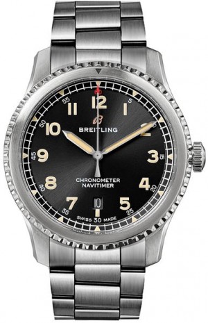 Orologio Breitling Aviator 8 Automatic 41 Black Dial Orologio da uomo con quadrante nero A17315101B1A1