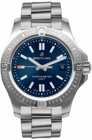 Breitling Chronomat Colt Automatico 44 Blu Quadrante A17388101C1A1