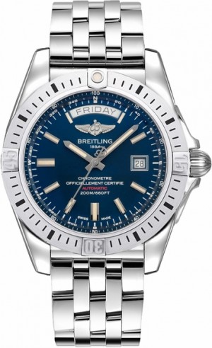 Orologio Breitling Galactic 44 Blue Dial Orologio da uomo con quadrante blu A45320B9/C902-375A