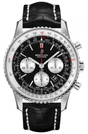 Breitling Navitimer 1 B01 Cronografo 43 Nero Quadrante nero Orologio da uomo AB0121211B1P1