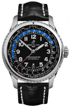 Orologio Breitling Aviator 8 B35 Automatic Unitime 43 Uomo AB3521U41B1P1