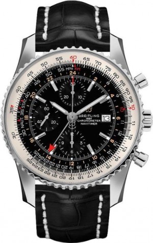 Breitling Navitimer Chronograph Orologio da uomo con quadrante nero A24322121B2P2