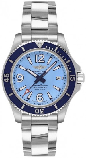 Breitling Superocean 36 Orologio blu da donna A17316D81C1A1