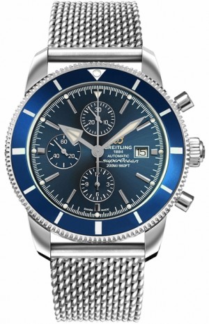 Breitling Superocean Heritage II Chronograph 46 Blue Dial Orologio da uomo con quadrante blu A13312161C1A1
