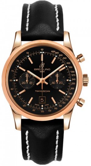 Breitling Transocean Cronografo 38 Oro Orologio da uomo di lusso R4131012/BC07-428X