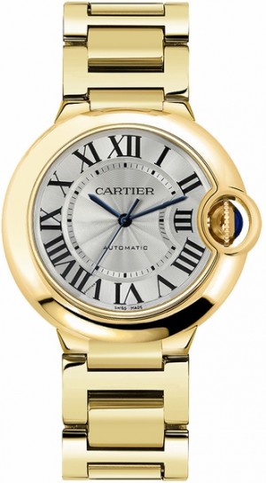 Orologio da donna di lusso Cartier Ballon Bleu in oro giallo 18 carati W69003Z2