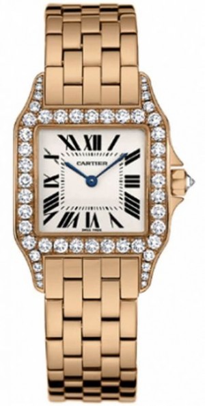 Orologio Cartier Santos Demoiselle Demoiselle 18k Rose Gold Donna WF9007Z8