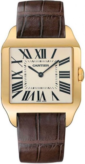 Cartier Santos Dumont Orologio da uomo in oro giallo 18 carati W2008751