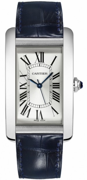 Cartier Tank Americaine Silver Dial Orologio da uomo Casual WSTA0018