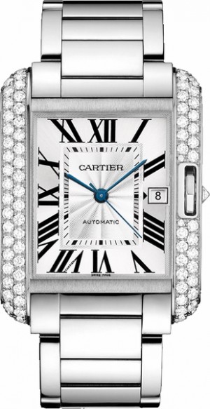 Orologio di lusso Cartier Tank Anglaise Solido in oro bianco 18 carati WT100010