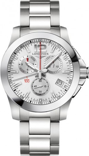 Longines Conquest Silver Dial Orologio da uomo L3.700.4.76.6