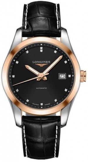 Longines Conquest Classic Diamond & Solid Rose Gold Orologio da uomo L2.785.5.58.3