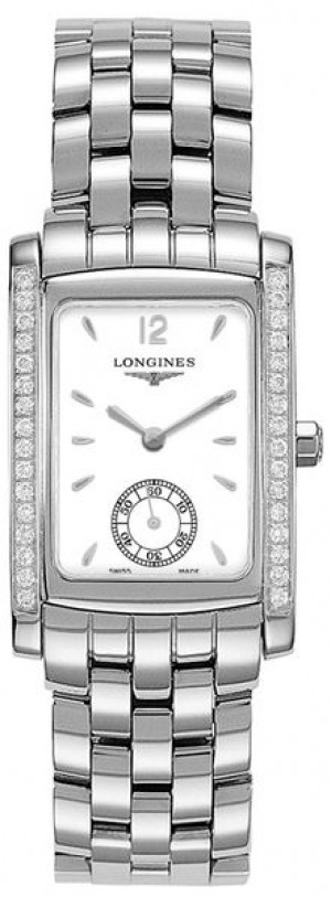 Longines DolceVita Orologio da donna con quadrante bianco e diamanti L5.502.0.16.6