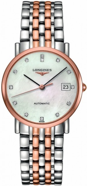 Longines Elegant Collection Orologio automatico da donna in oro rosa rosa L4.809.5.87.7