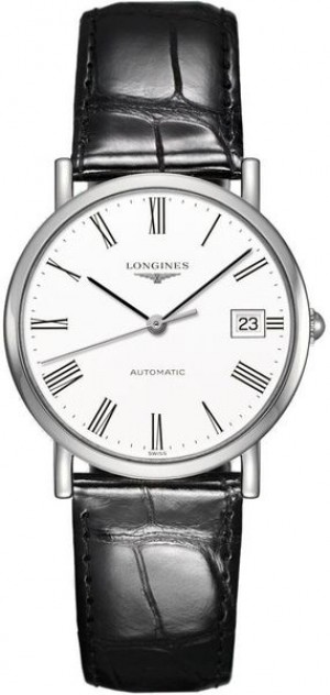 Longines Elegant Collection Orologio da donna con quadrante bianco L4.809.4.11.2