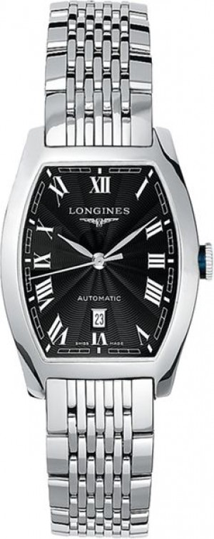 Longines Evidenza Orologio da donna con quadrante romano nero L2.142.4.51.6