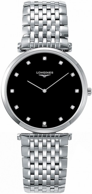 Longines La Grande Classique Orologio da donna con quadrante nero L4.755.4.58.6