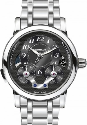 MontBlanc Nicolas Rieussec Orologio cronografo automatico da uomo con quadrante nero 109996
