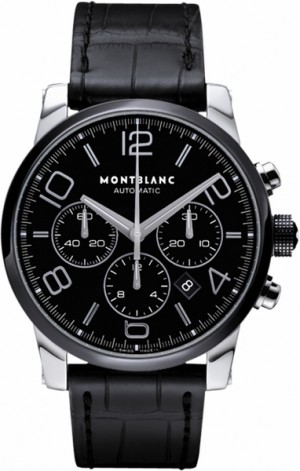 MontBlanc TimeWalker Cronografo Cronografo Nero Quadrante Nero Ceramica Uomo 102365