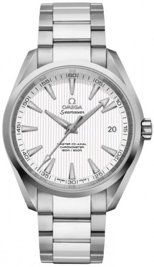 Omega Seamaster Aqua Terra Aqua Terra Silver Teak Pattern Dial Orologio da uomo 231.10.42.21.02.003