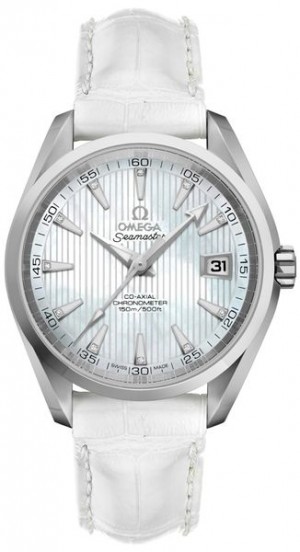 Omega Seamaster Aqua Terra White Pearl & Diamond Orologio da uomo 231.13.39.21.55.001