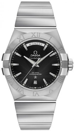 Omega Constellation Black Dial Orologio di lusso da uomo 123.10.38.22.01.001