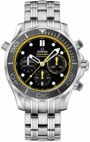 Omega Seamaster Black & Yellow Orologio da uomo 212.30.44.50.01.002