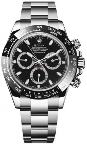 Orologio Rolex Cosmograph Daytona Uomo Quadrante nero 116500LN