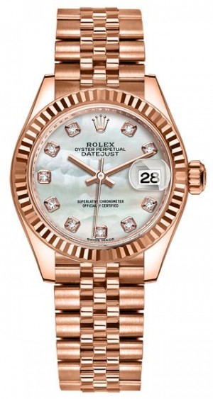 Rolex Lady-Datejust 28 Diamond Pearl Donna Orologio da donna 279175