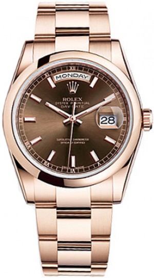 Rolex Day-Date 36 Domed Bezel Orologio da uomo 118205
