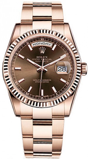 Rolex Day-Date 36 Orologio in oro rosa 18 carati massiccio 118235