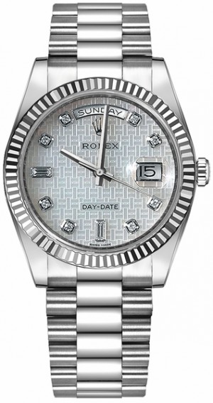 Orologio Rolex Day-Date 36 Madreperla Platino Quadrante in madreperla 118239