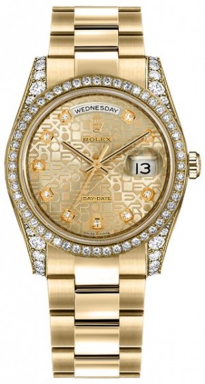 Rolex Day-Date 36 Orologio svizzero automatico d'oro 18 carati 118388
