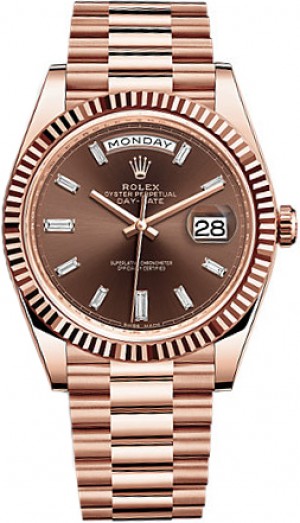 Rolex Day-Date 40 Orologio da uomo in oro rosa 228235