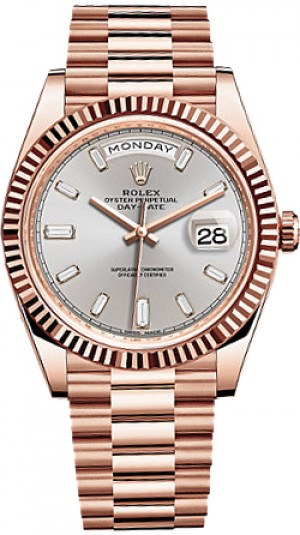 Rolex Day-Date 40 Orologio da uomo in oro rosa 18 carati 228235