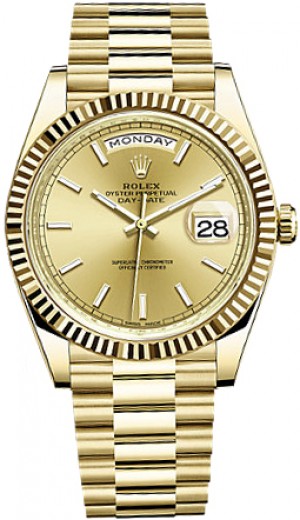 Orologio di lusso Rolex Day-Date 40 Gold Uomo 228238