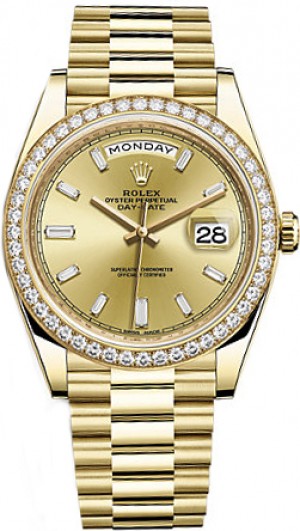 Rolex Day-Date 40 Orologio da uomo in oro massiccio 228348RBR
