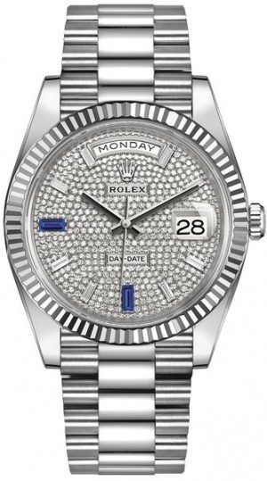 Rolex Day-Date 40 Diamond-Paved Dial Orologio da uomo 228239