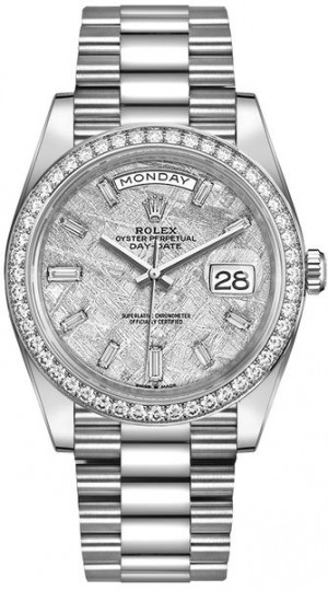 Rolex Day-Date 40 Meteorite Dial Diamond Bezel Orologio da uomo 228349RBR