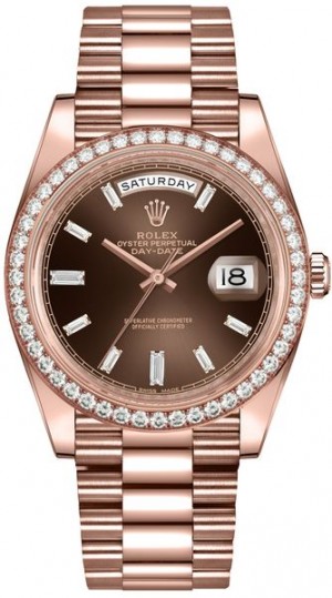Rolex Day-Date 40 Diamond Hour Markers Orologio da uomo 228345RBR