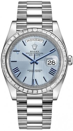 Rolex Day-Date 40 Ice Blue Dial Orologio da uomo 228396TBR