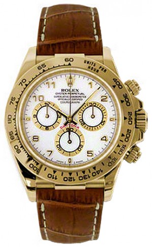 Rolex Cosmograph Daytona Orologio da uomo in oro giallo 116518