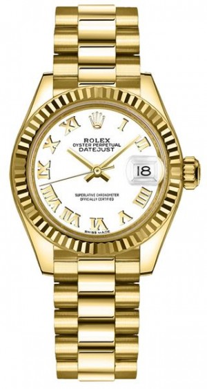 Rolex Lady-Datejust 28 Presidente Bracciale Bracciale Donna Orologio 279178