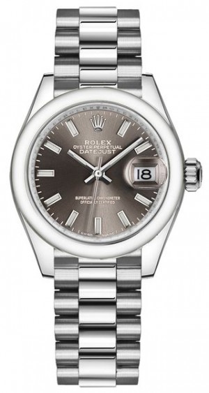 Rolex Lady-Datejust 28 Presidente Bracciale Bracciale Donna Orologio 279166