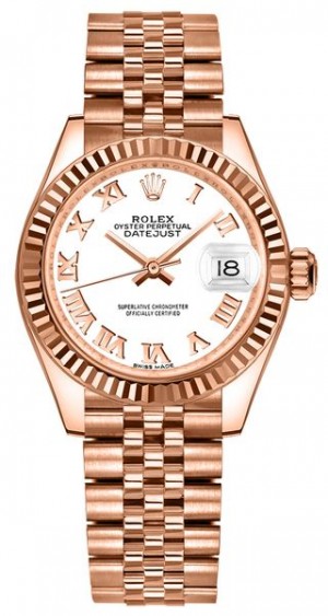 Rolex Lady-Datejust 28 White Roman Numerals Orologio da donna 279175