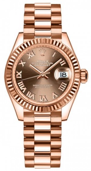 Rolex Lady-Datejust 28 numeri romani Orologio da donna 279175